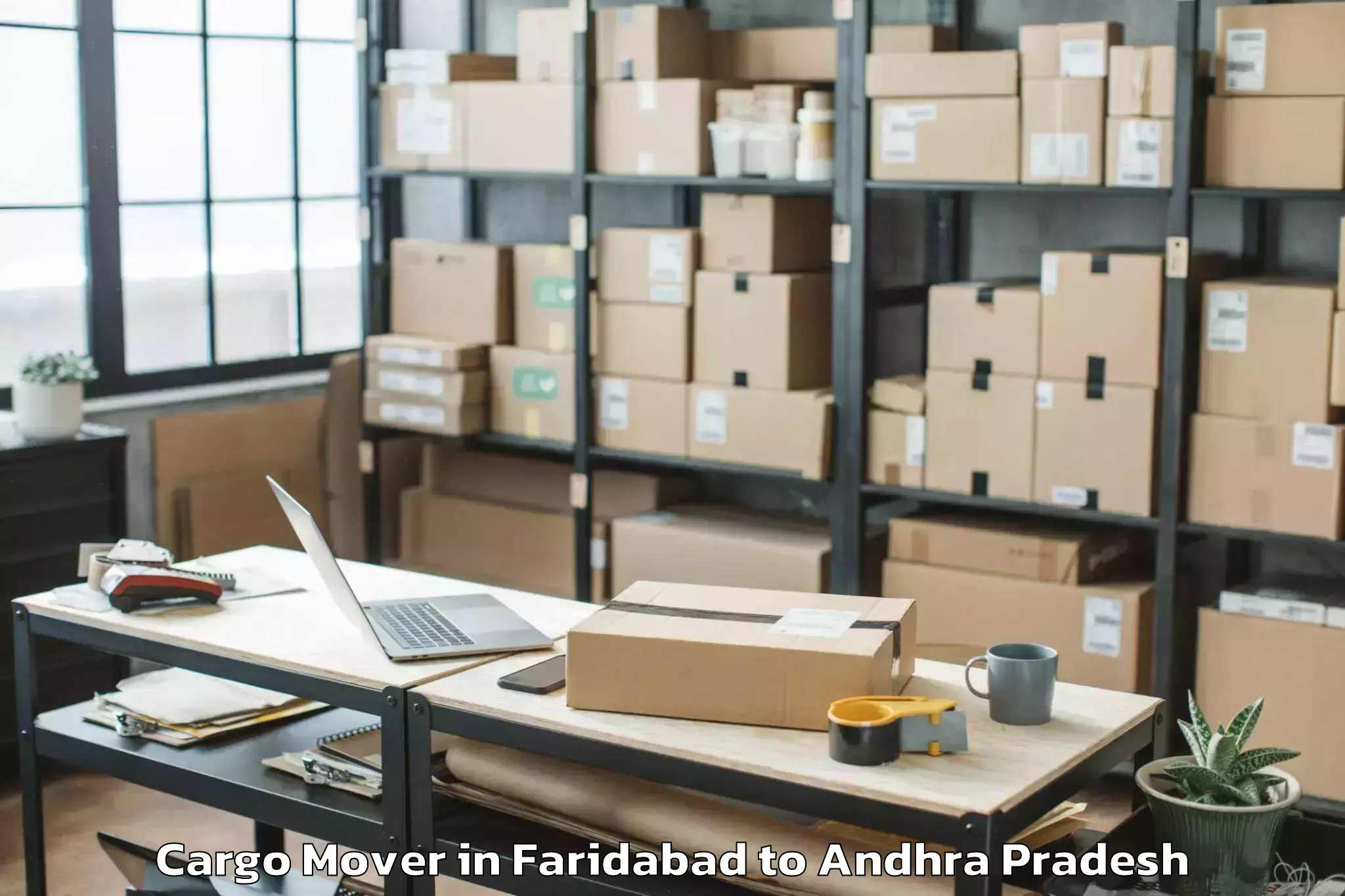 Book Your Faridabad to Peddapuram Cargo Mover Today